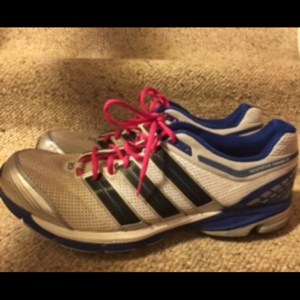 Adidas Formotion Blue and White Sneakers